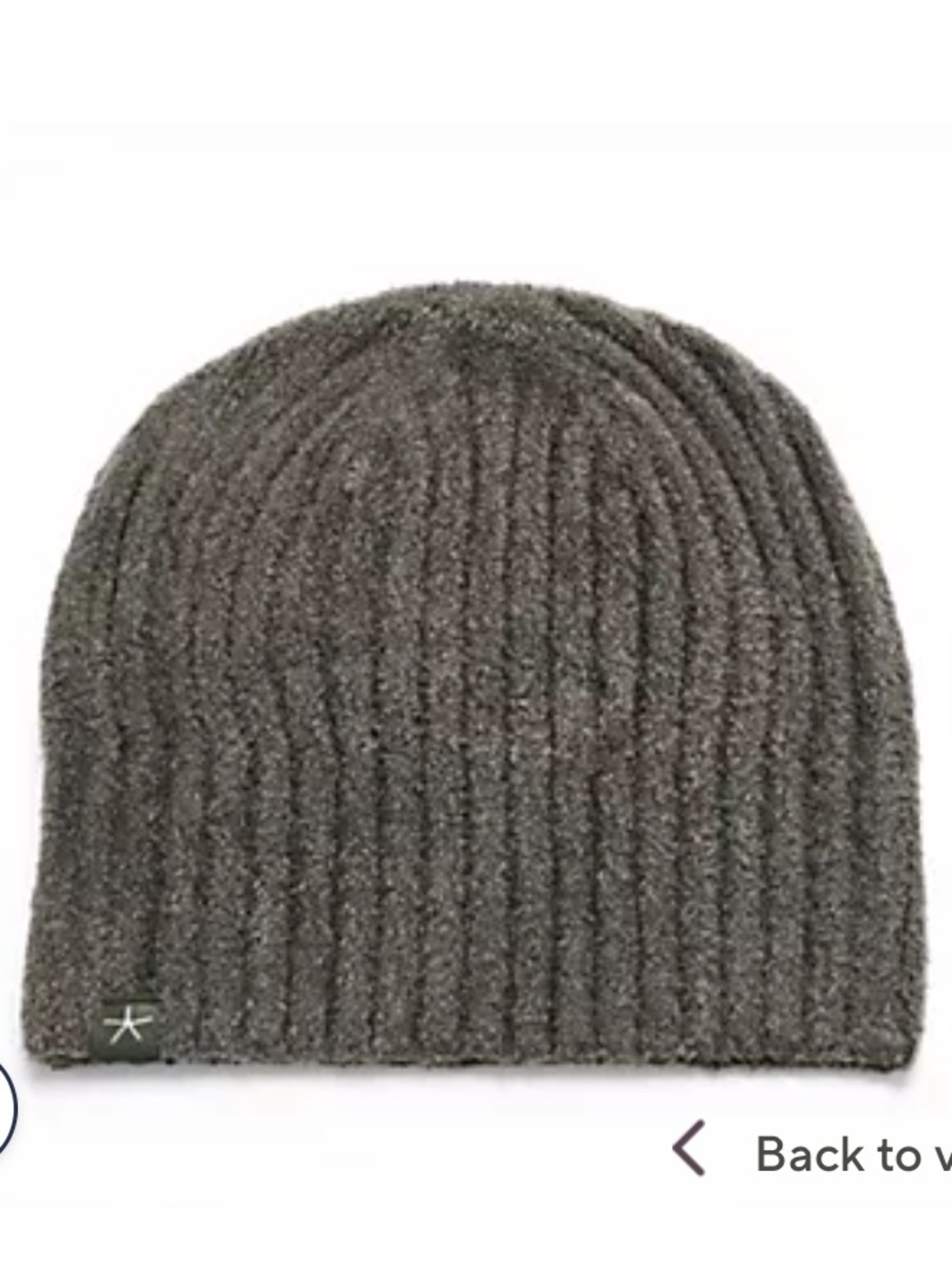 Barefoot Dreams Cozychic lite Ribbed Knit Beanie - in Olive branch